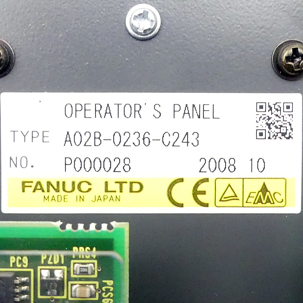 Operator panel 