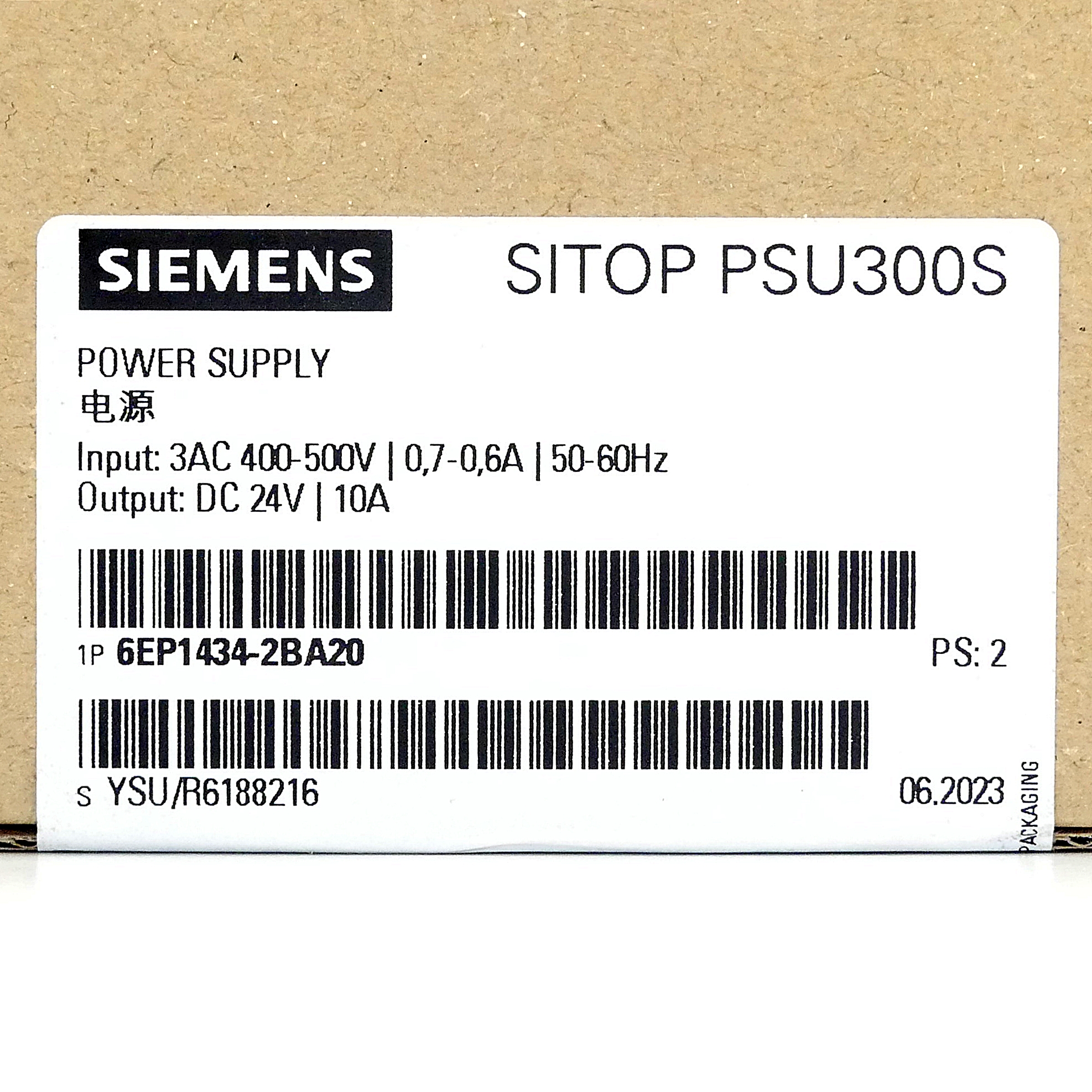 SITOP PSU300S 24 V/10 A Geregelte Stromversorgung 