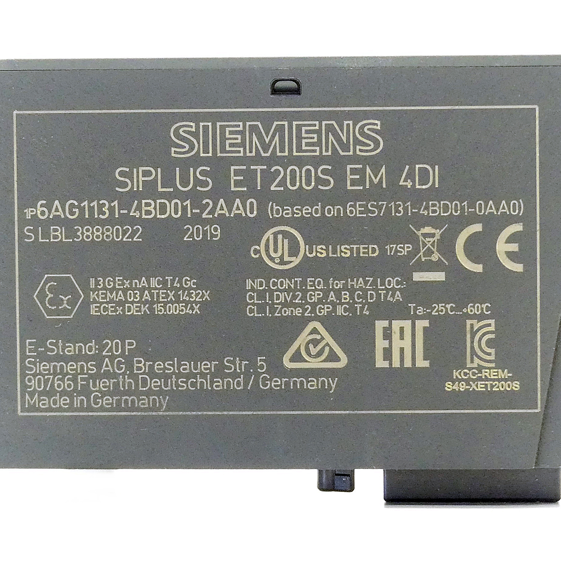 SIPLUS ET 200S EM 4DI 