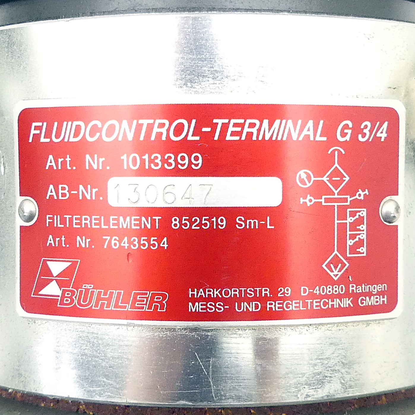 Fluidcontrol terminal G 3/4 