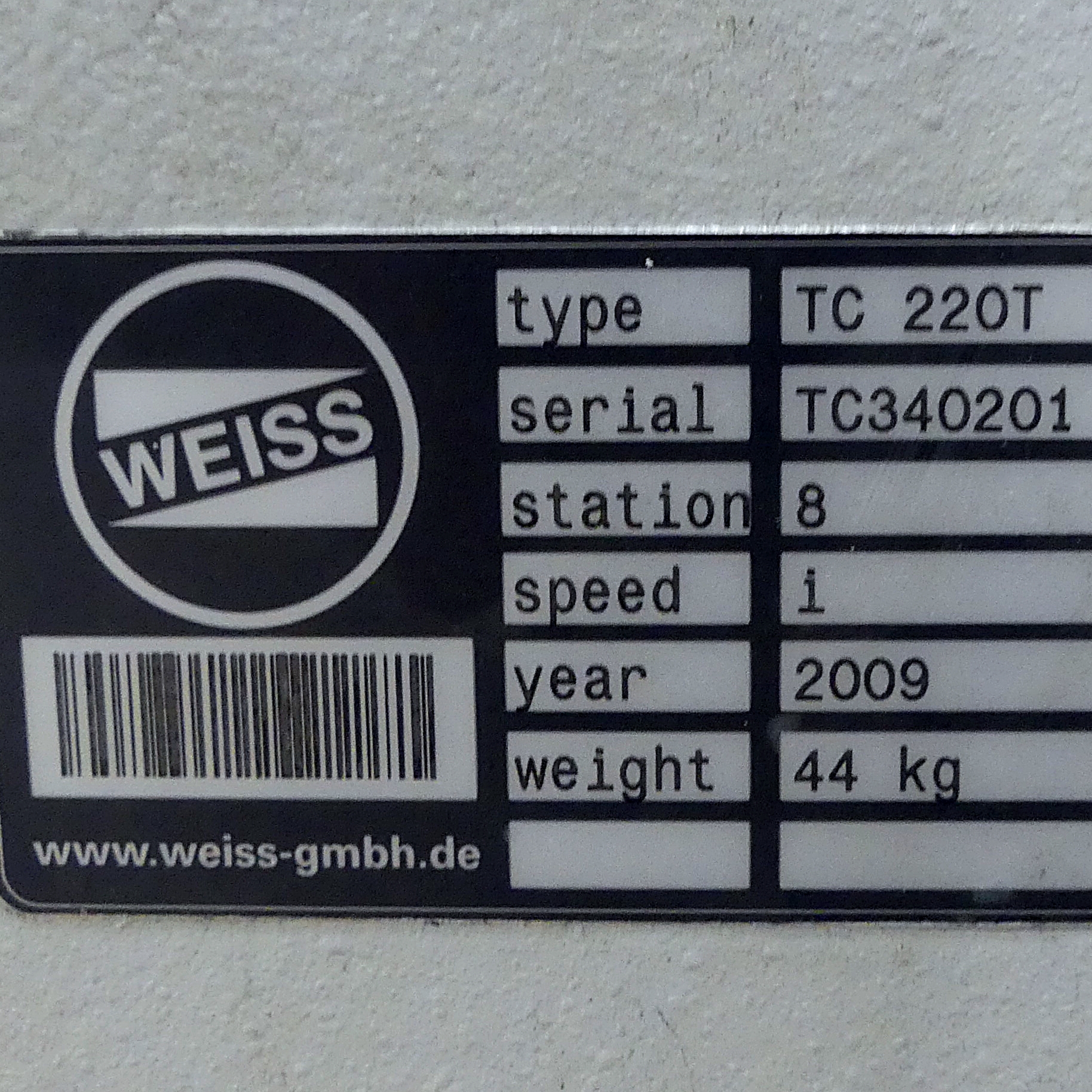 Rotary indexing table with SEW motor 