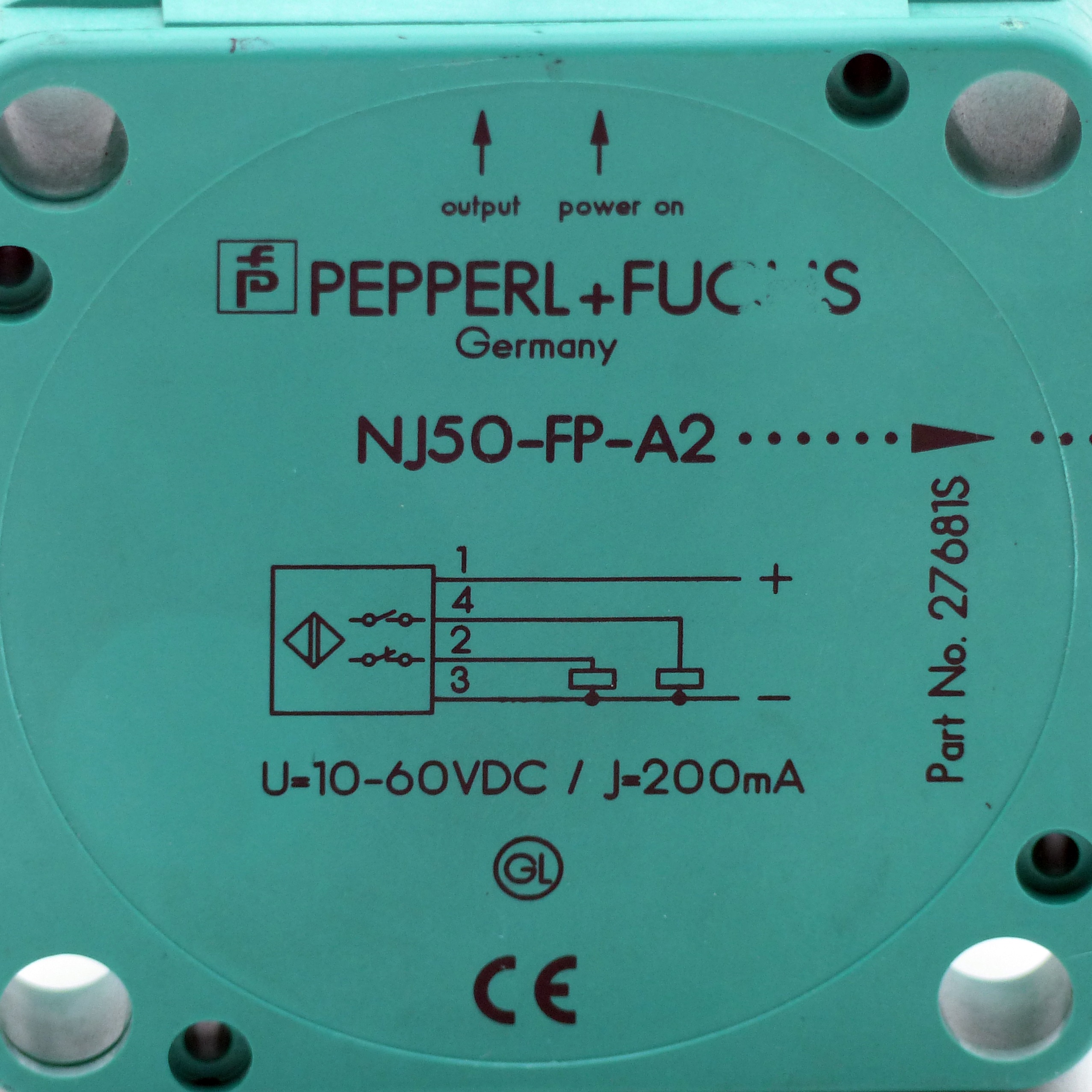 Inductive Sensor  NJ50-FP-A2 