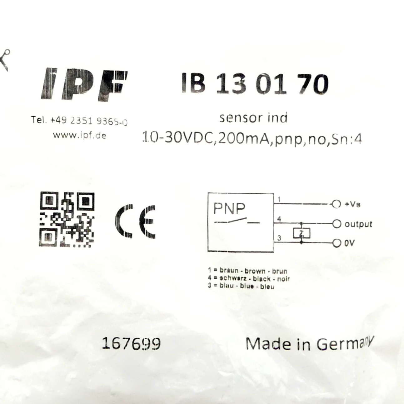 Induktiever Senosor IB 13 01 70 