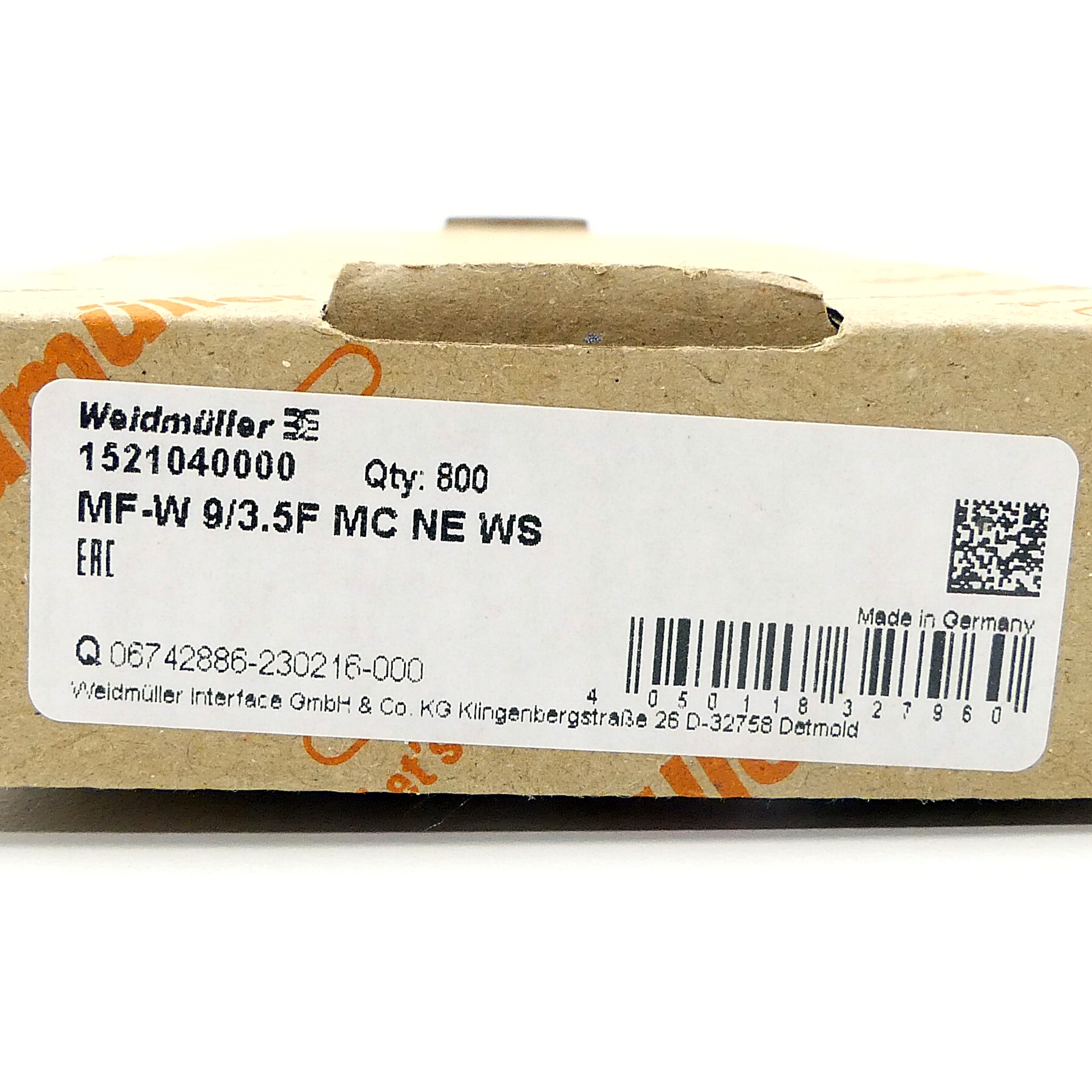 Terminal markers MF-W 9/3.5F MC NE WS (800 pcs.) 