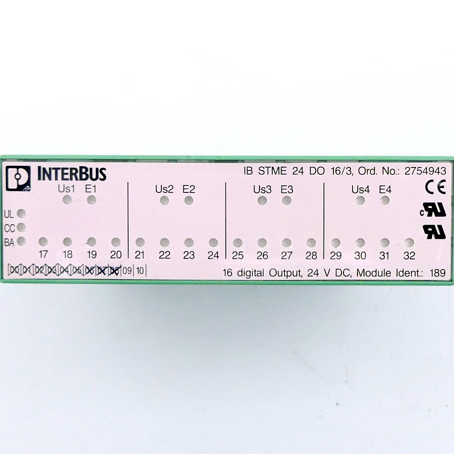 Digital Input Terminal IB STME 24 DI 16/4 