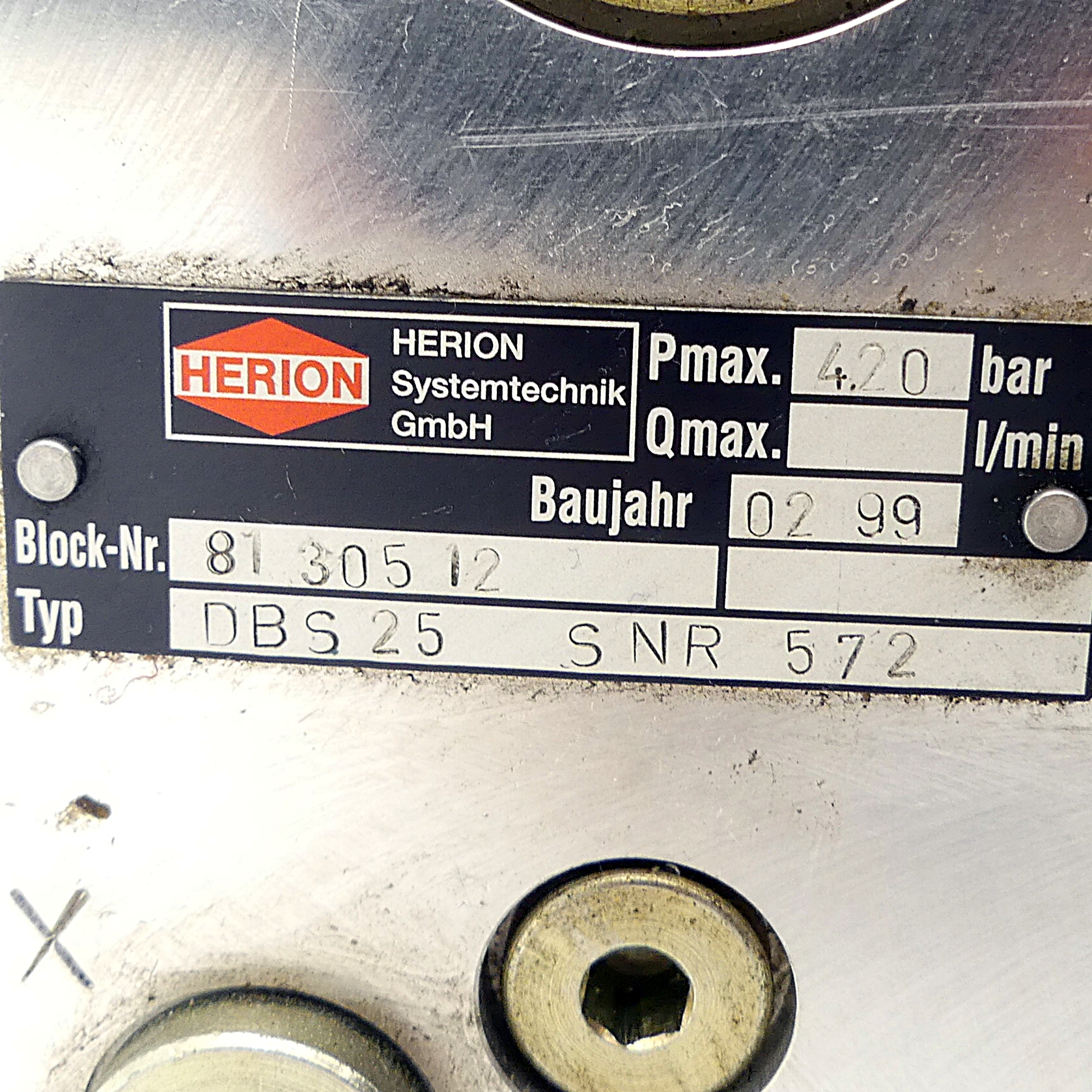 Control block DBS25 SNR 572 