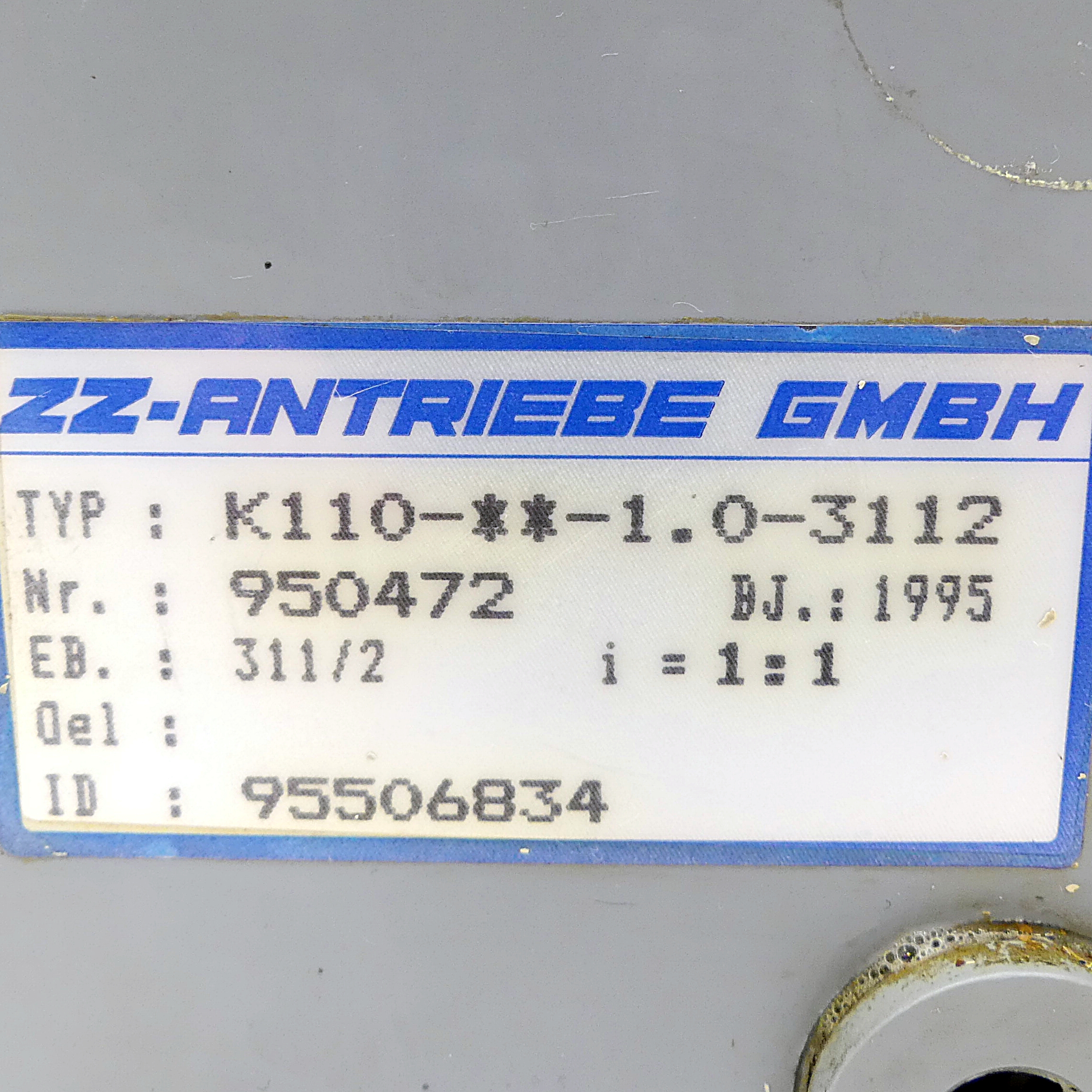 Winkelgetriebe K110-**-1.0-3112 