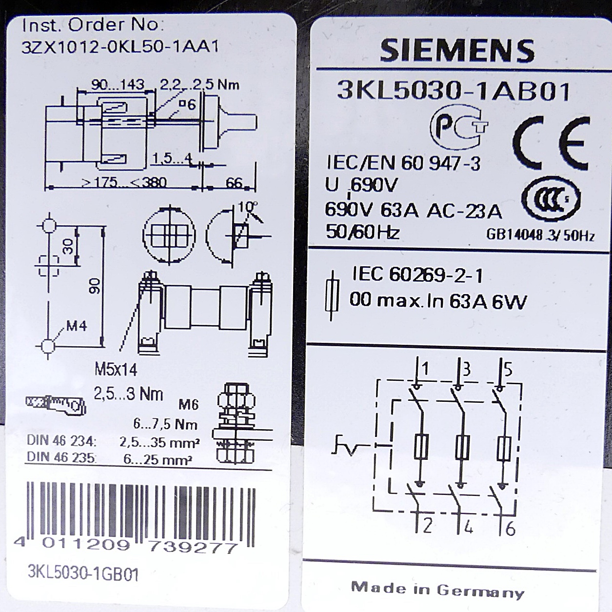 Switch 3KL5030-1AB0 