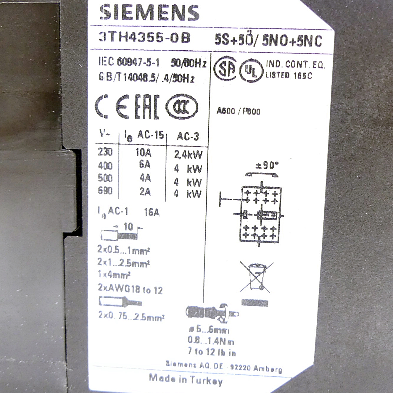 Contactor relay 