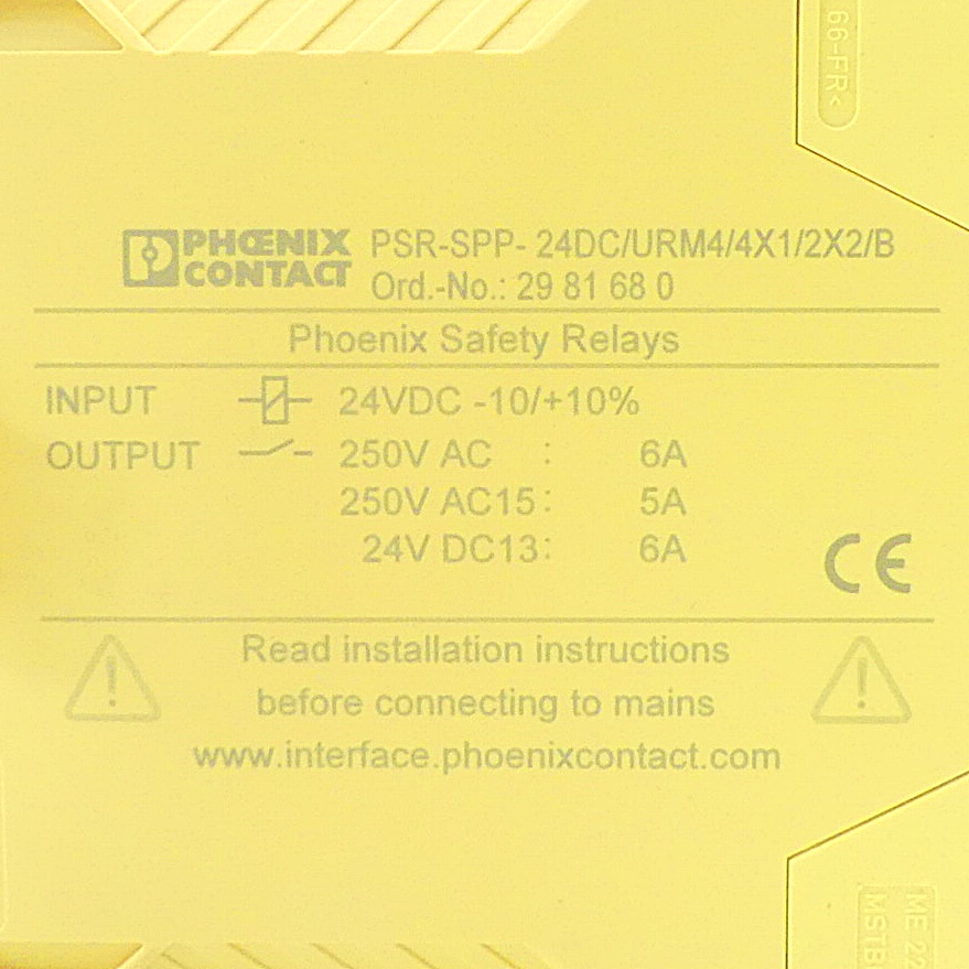 Sicherheitsrelais PSR-SPP-24DC/URM4/4X1 