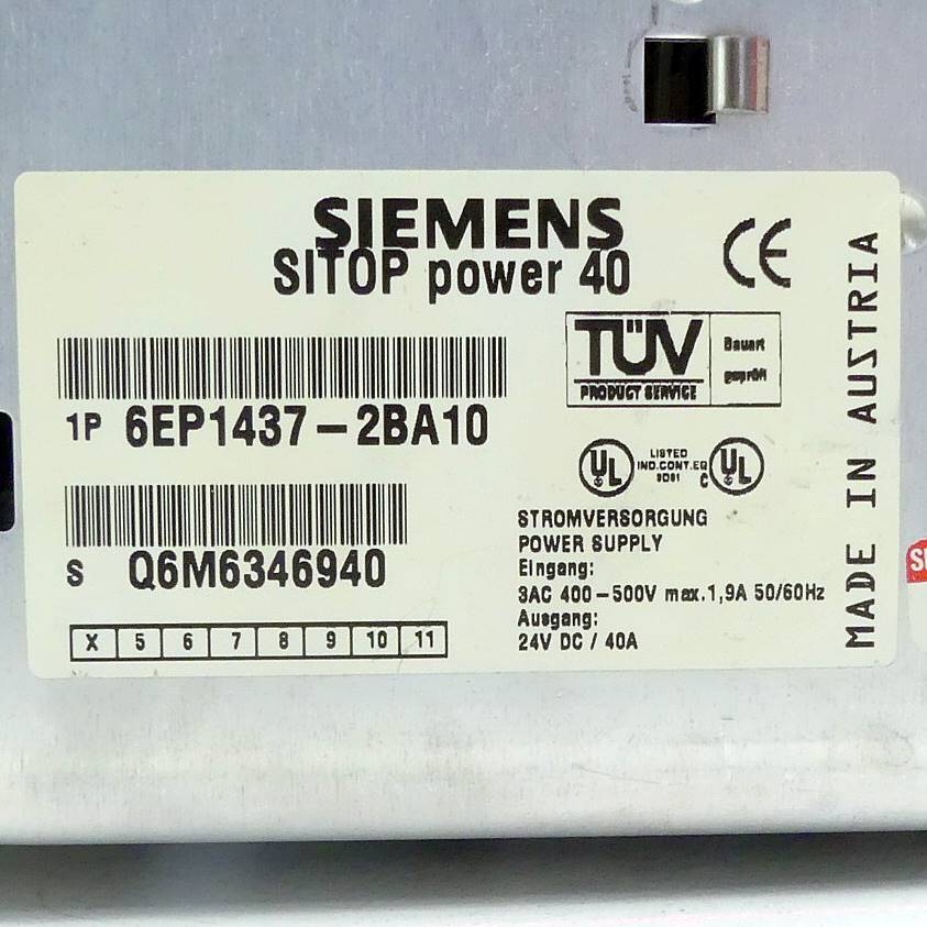 Power supply SITOP Power 40 