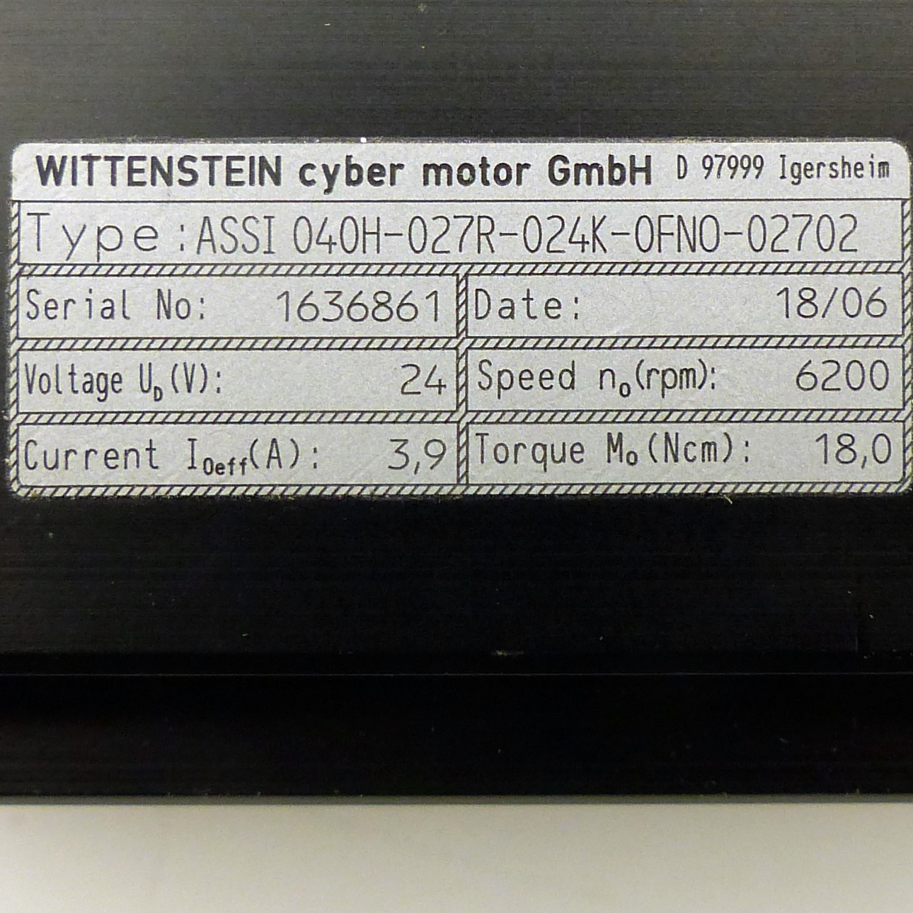 cyber® torque motor - WITTENSTEIN cyber motor