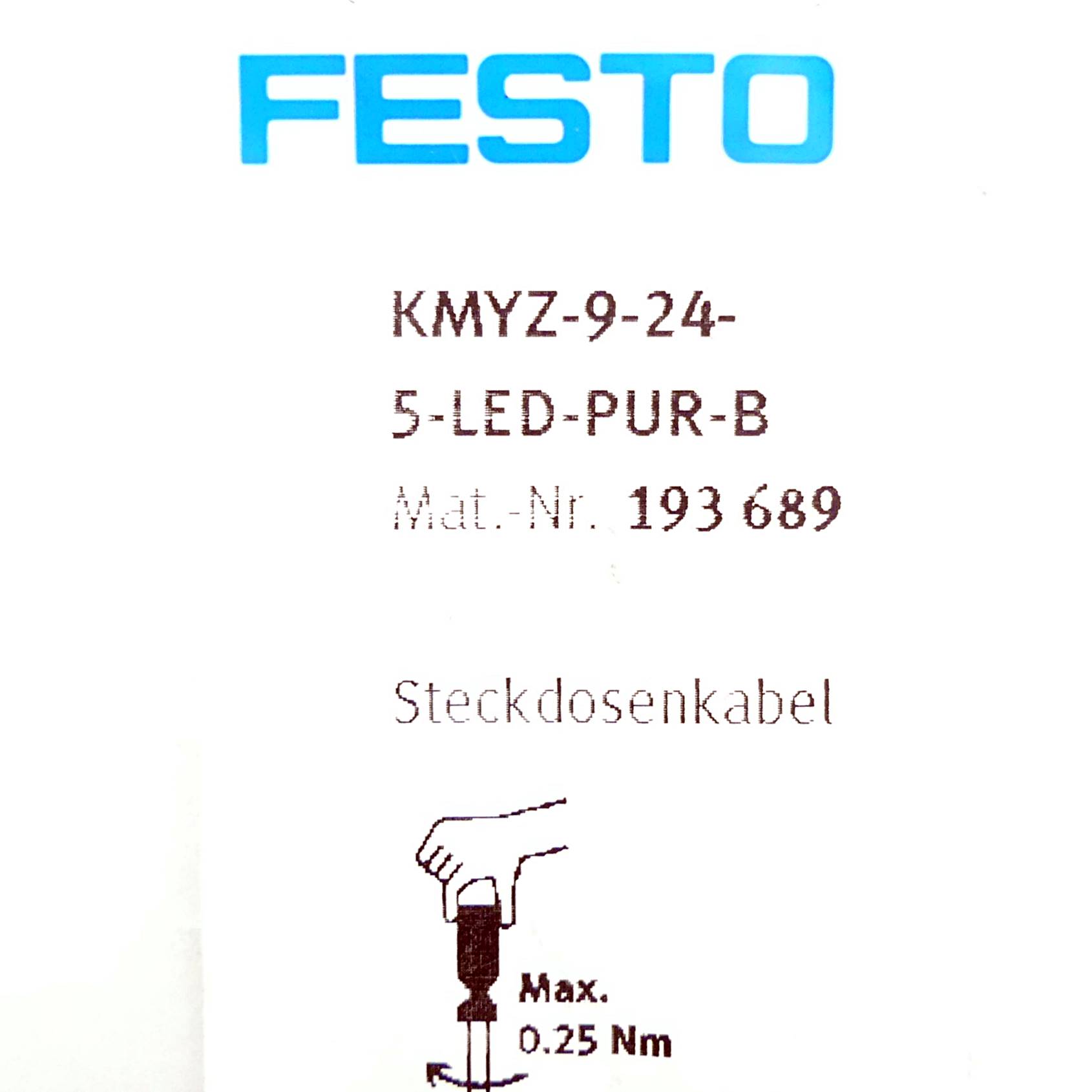 2 Stück Steckdosenkabel KMYZ-9-24-5-LED-PUR-B 