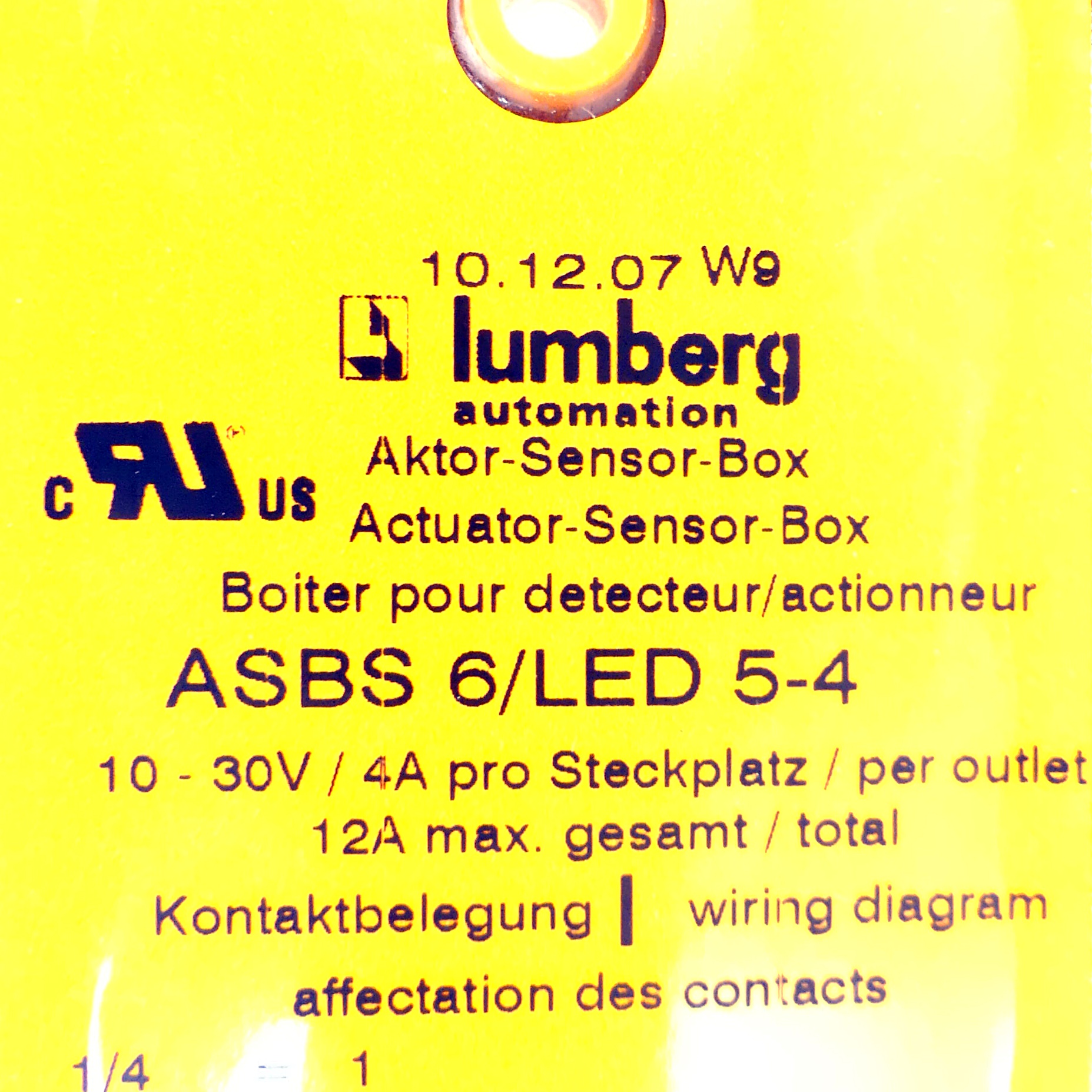 Acuator-Sensor-Box ASBS 6/LED 5-4 