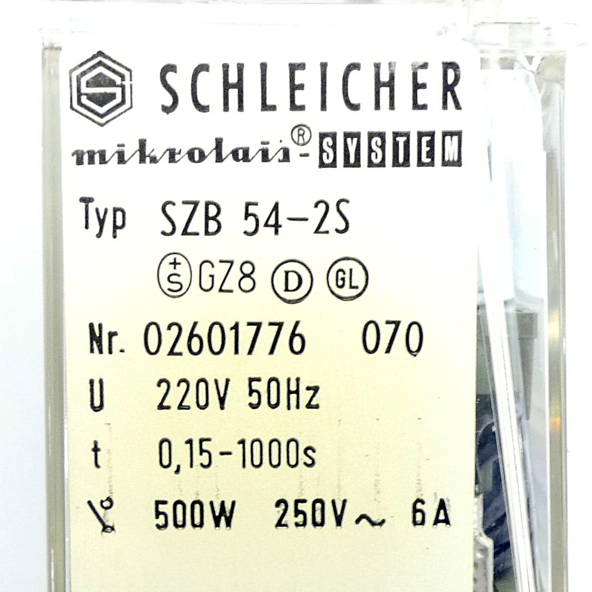 Ansprechverzögerung SZB 54-2S 