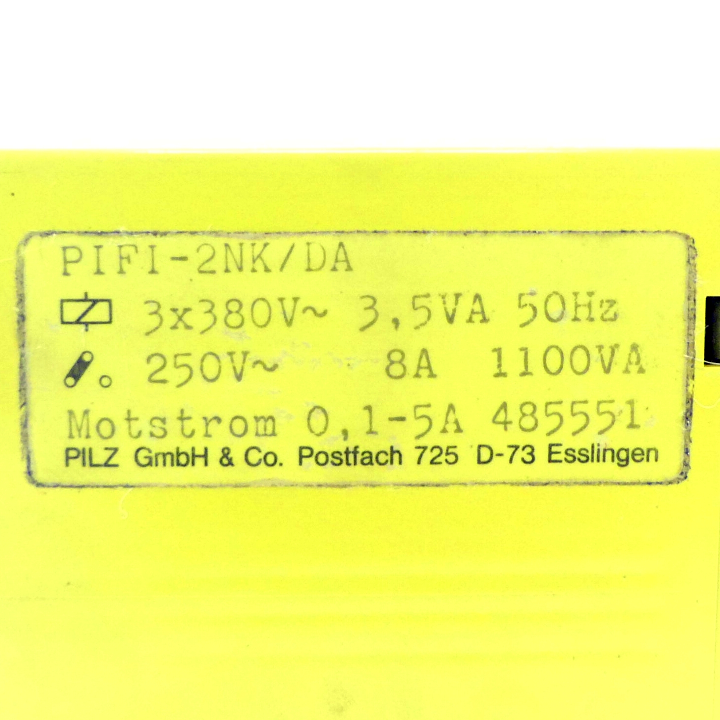 Sicherheitsrelais P1FI-2NK/DA 