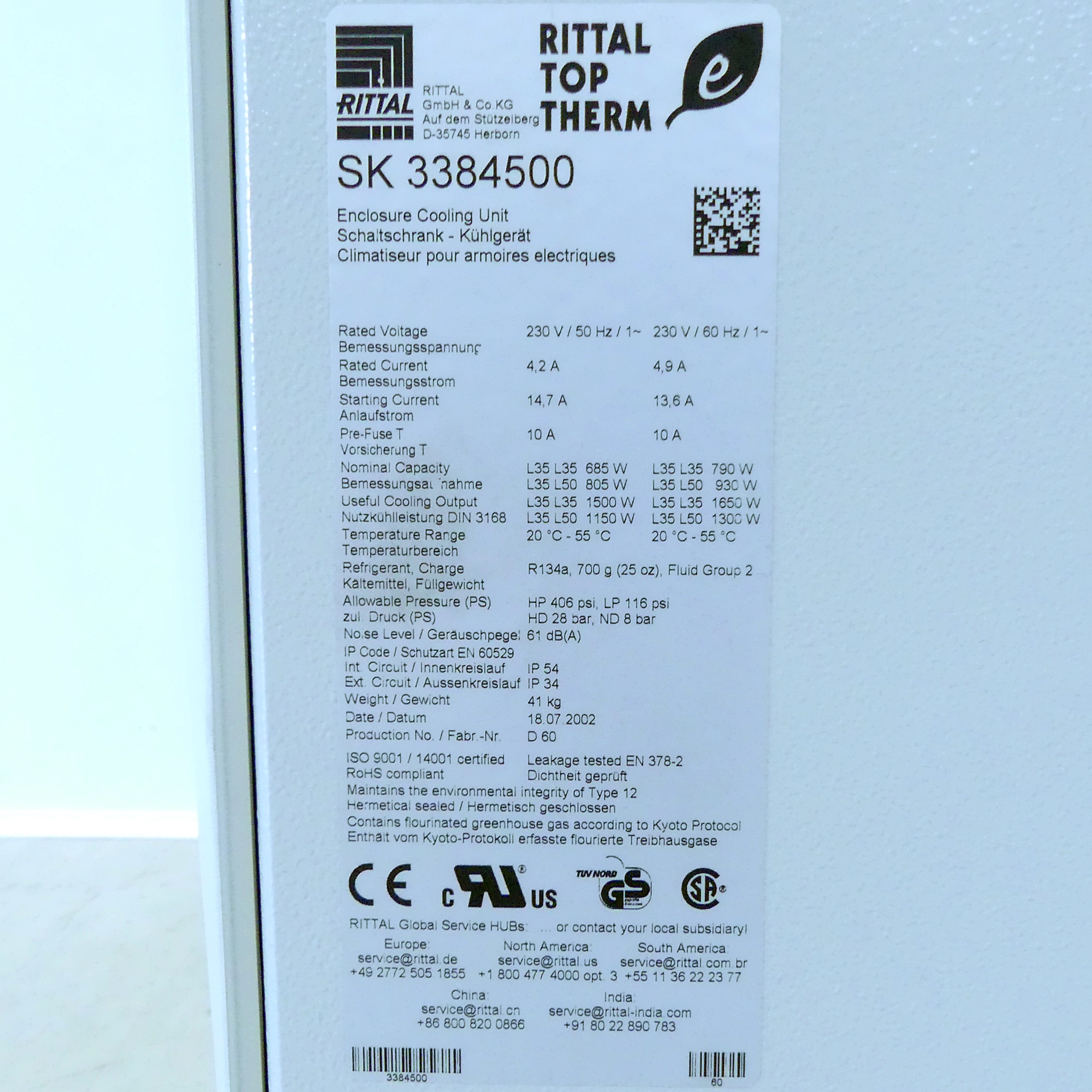 cooling unit SK 3384500 