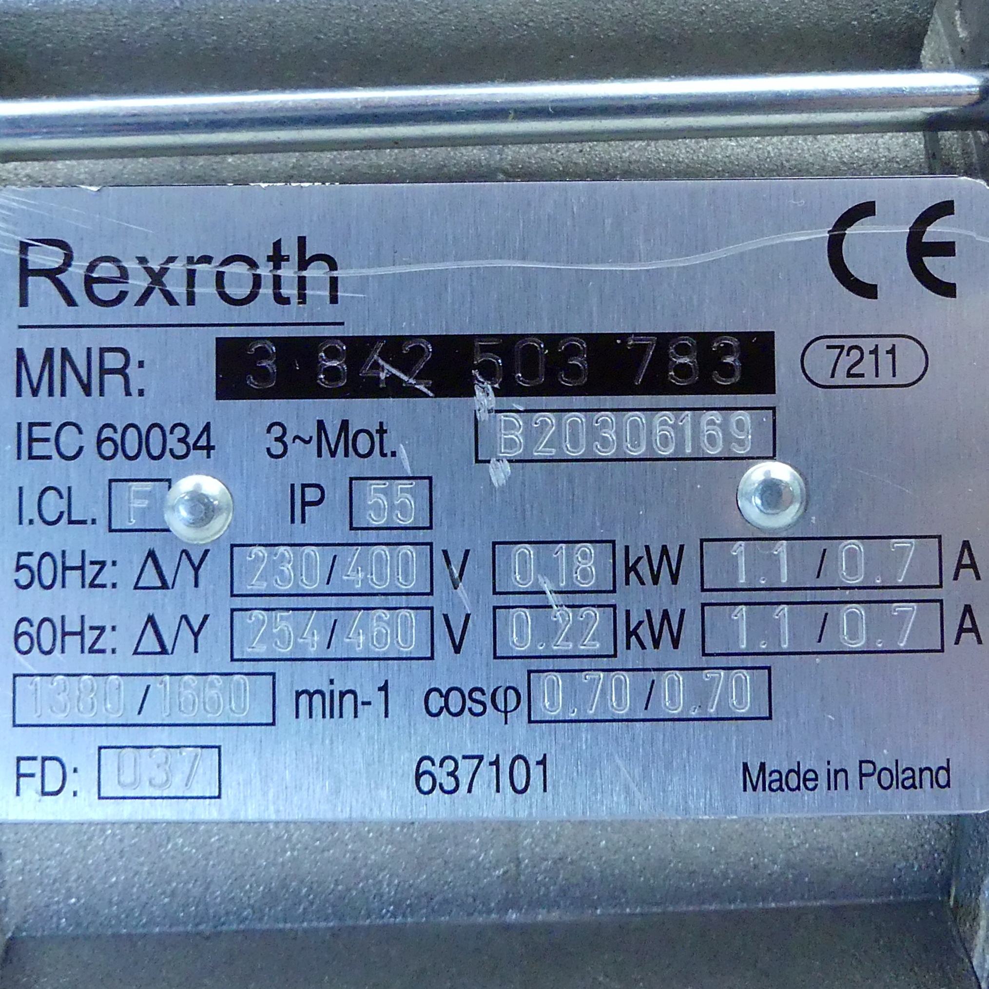 Three-phase motor IEC 60034 