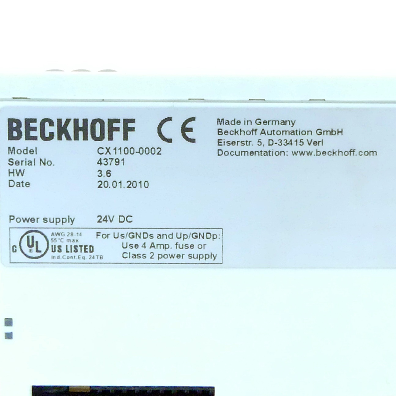 Power supply units and I/O interface 