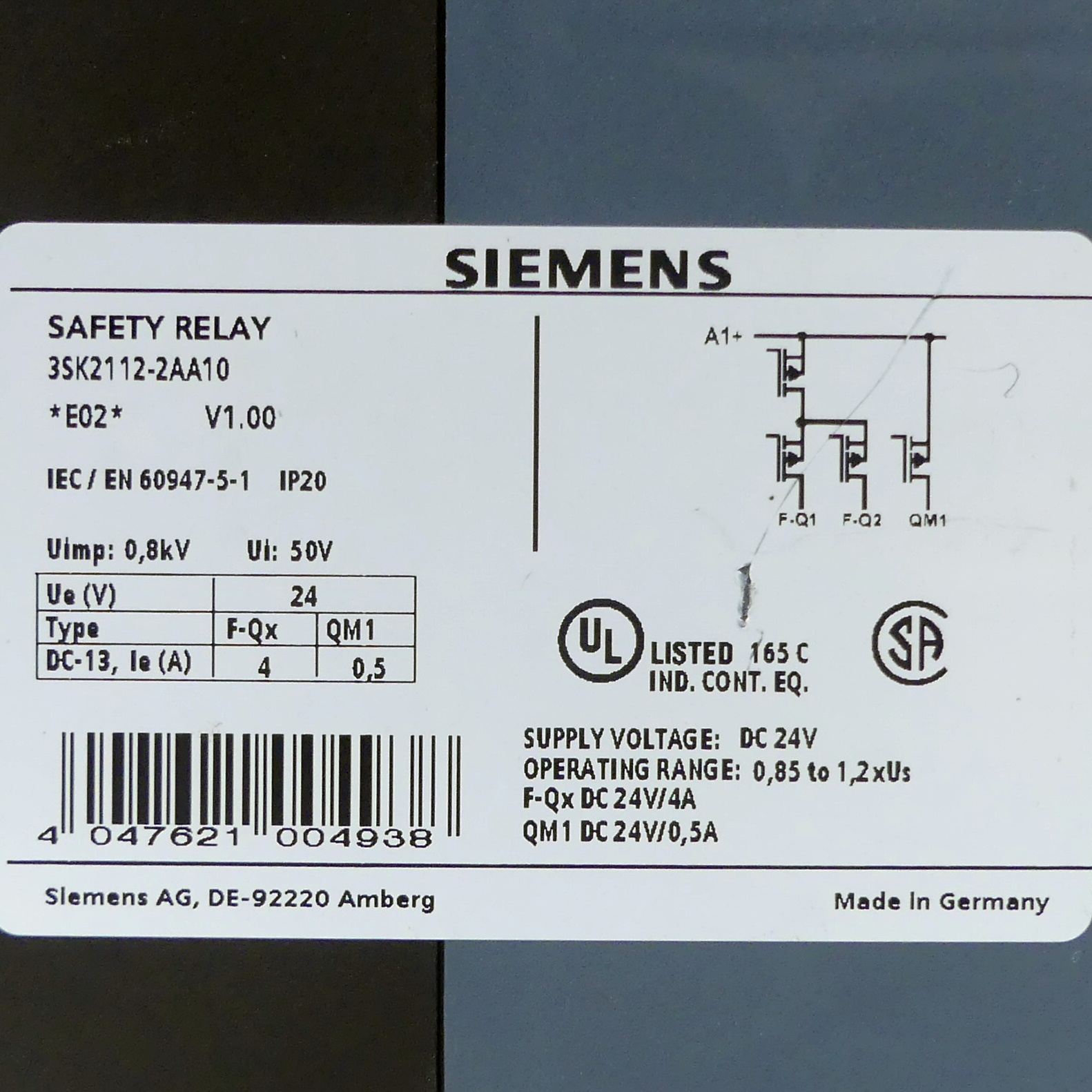 Safety switching device 