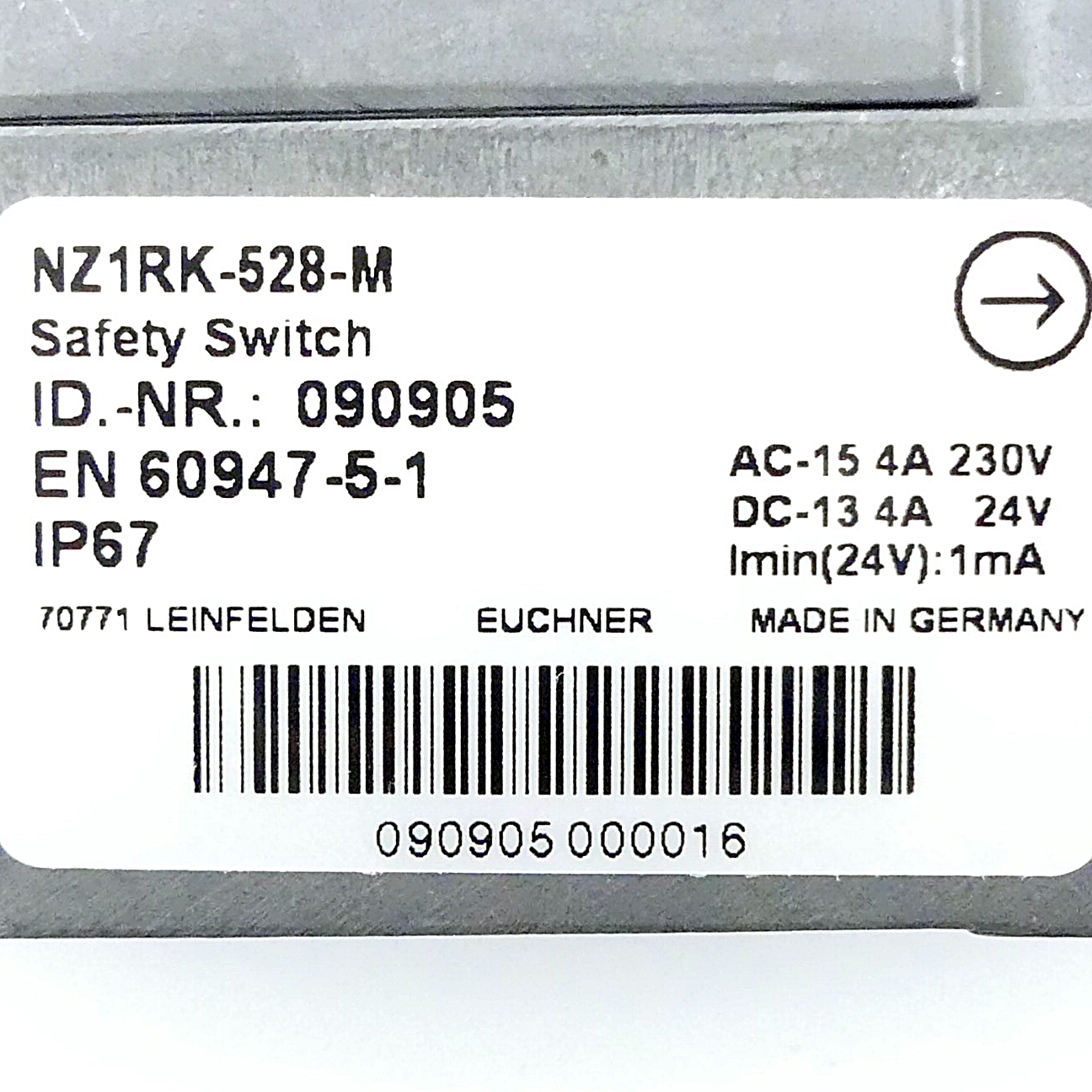 Safety switch NZ1RK-528-M 