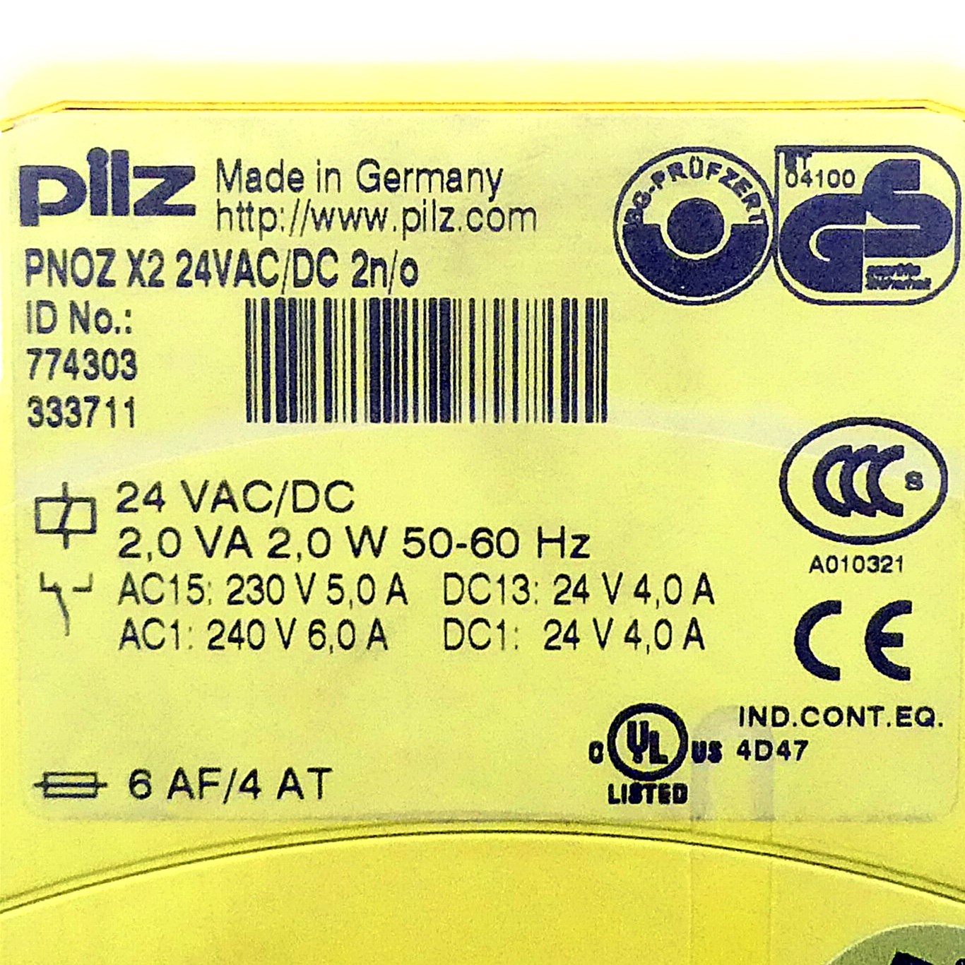 Maschinenteil24 | Pilz Safety Relay PNOZ X2 24VAC/DC 2n/o | Buy Online