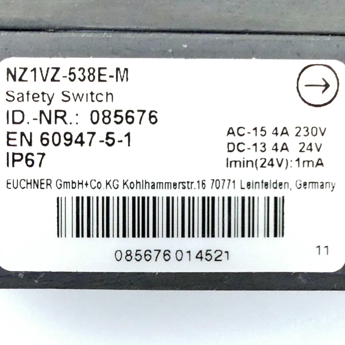 Safety switch NZ1VZ-538E-M 