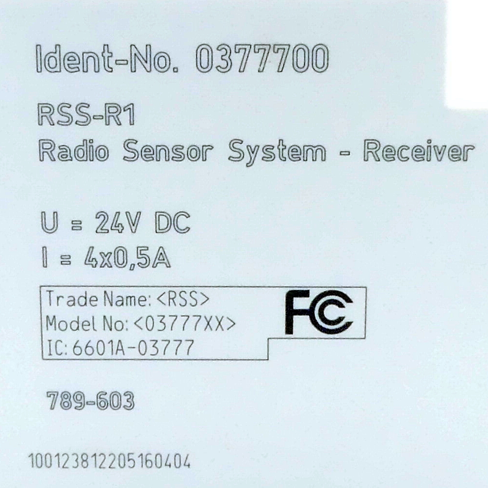 Radio Sensor System-Receiver RSS-R1 