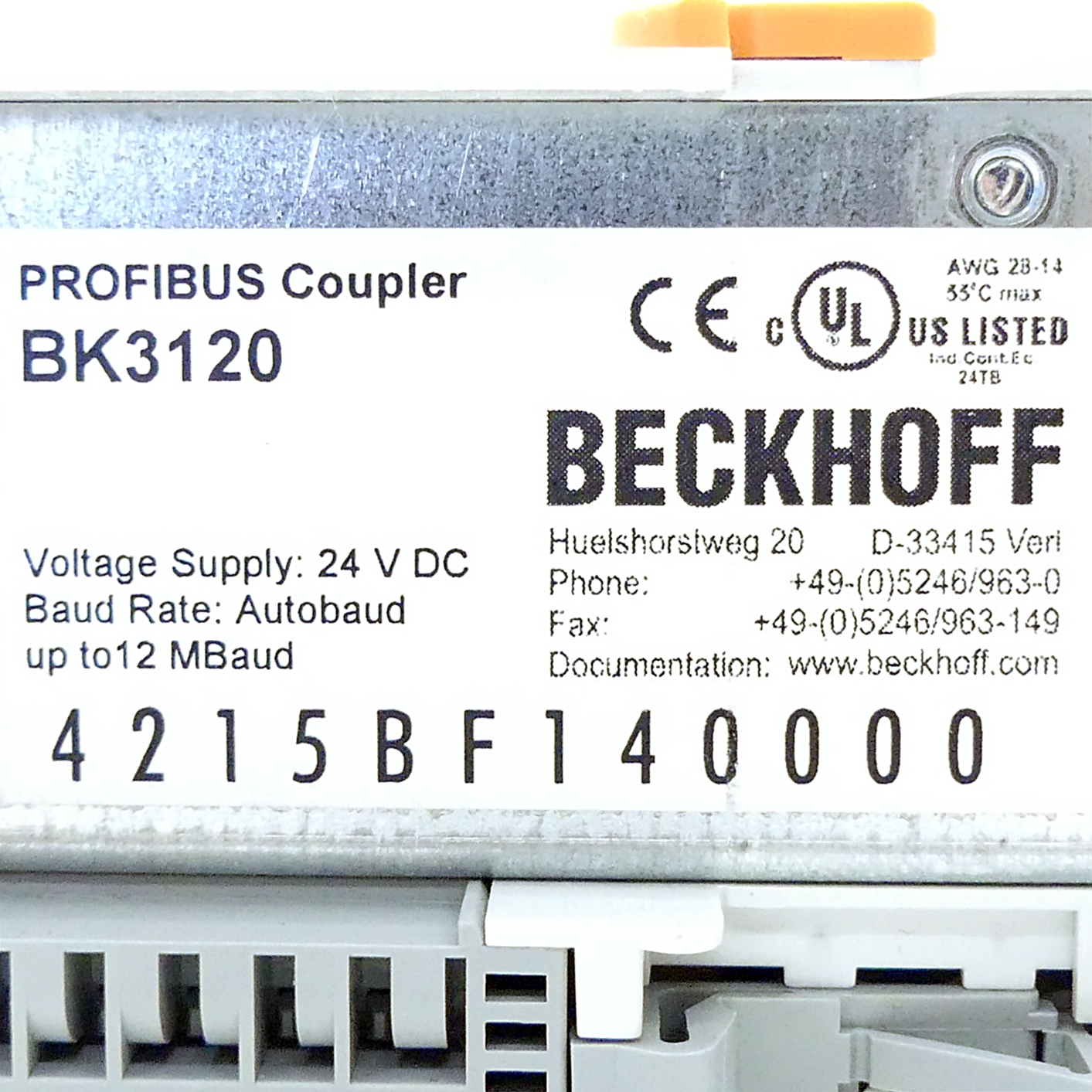 Profibus bus coupler 