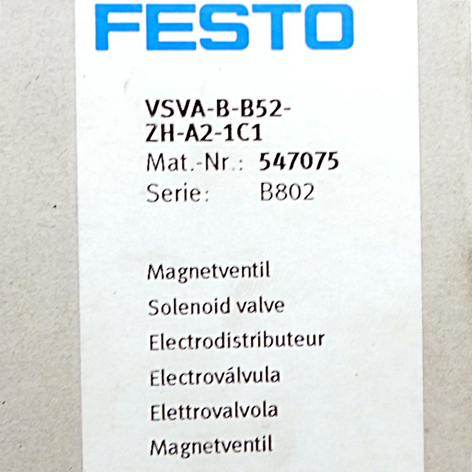 Magnetventil VSVA-B-B52-ZH-A2-1C1 