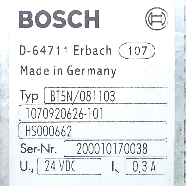 Profibus panel BT5N/081103 