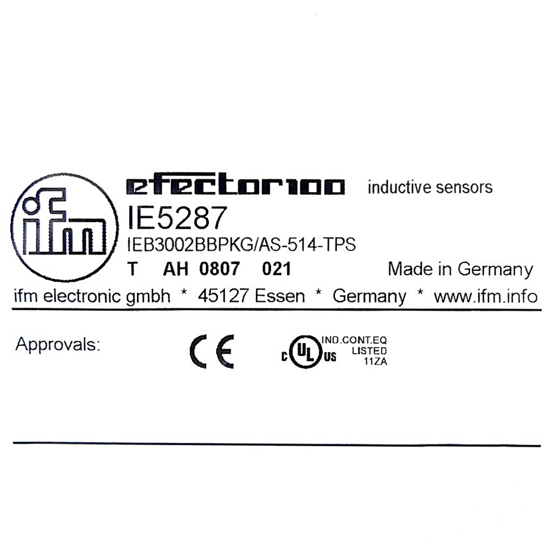 Inductive sensor IE5287 