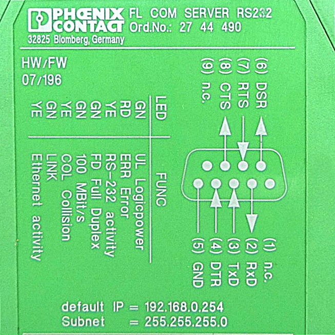 Interface converter FL COM SERVER RS232 