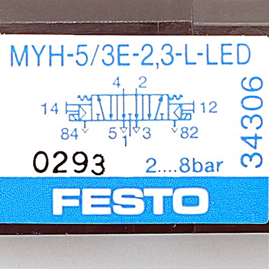 Solenoid valve MYH-5/3E-2,3-L-LED 