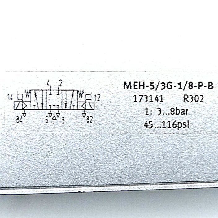 Solenoid valve MEH-5/3G-1/8-P-B 