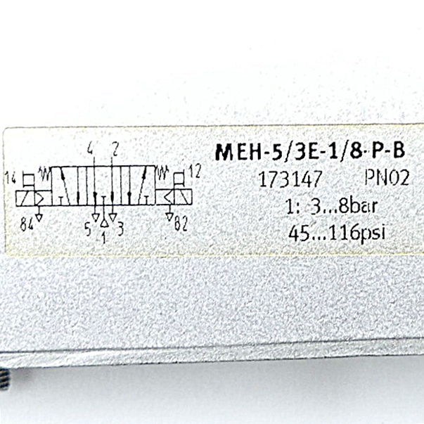 Solenoid valve MEH-5/3E-1/8-P-B 