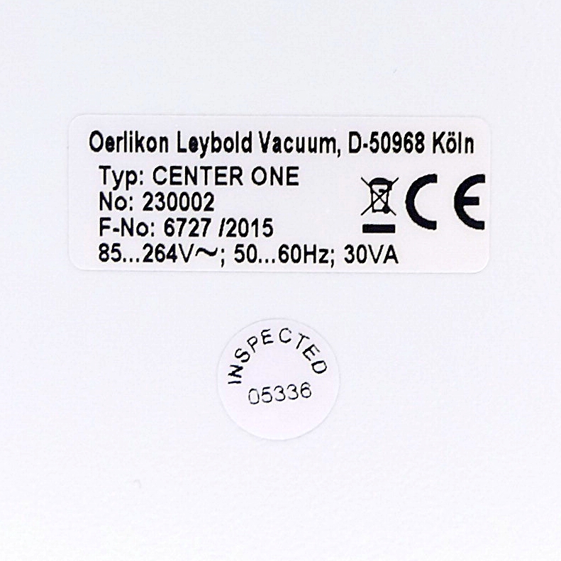 Center One Vacuum Gauge Controller 