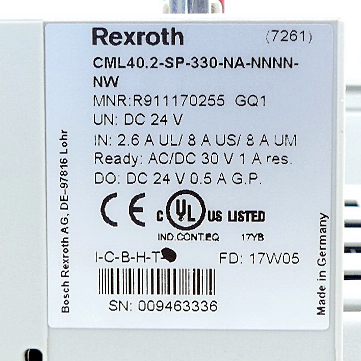 IndraControl L40 CML40.2-SP-330-NA-NNNN-NW 