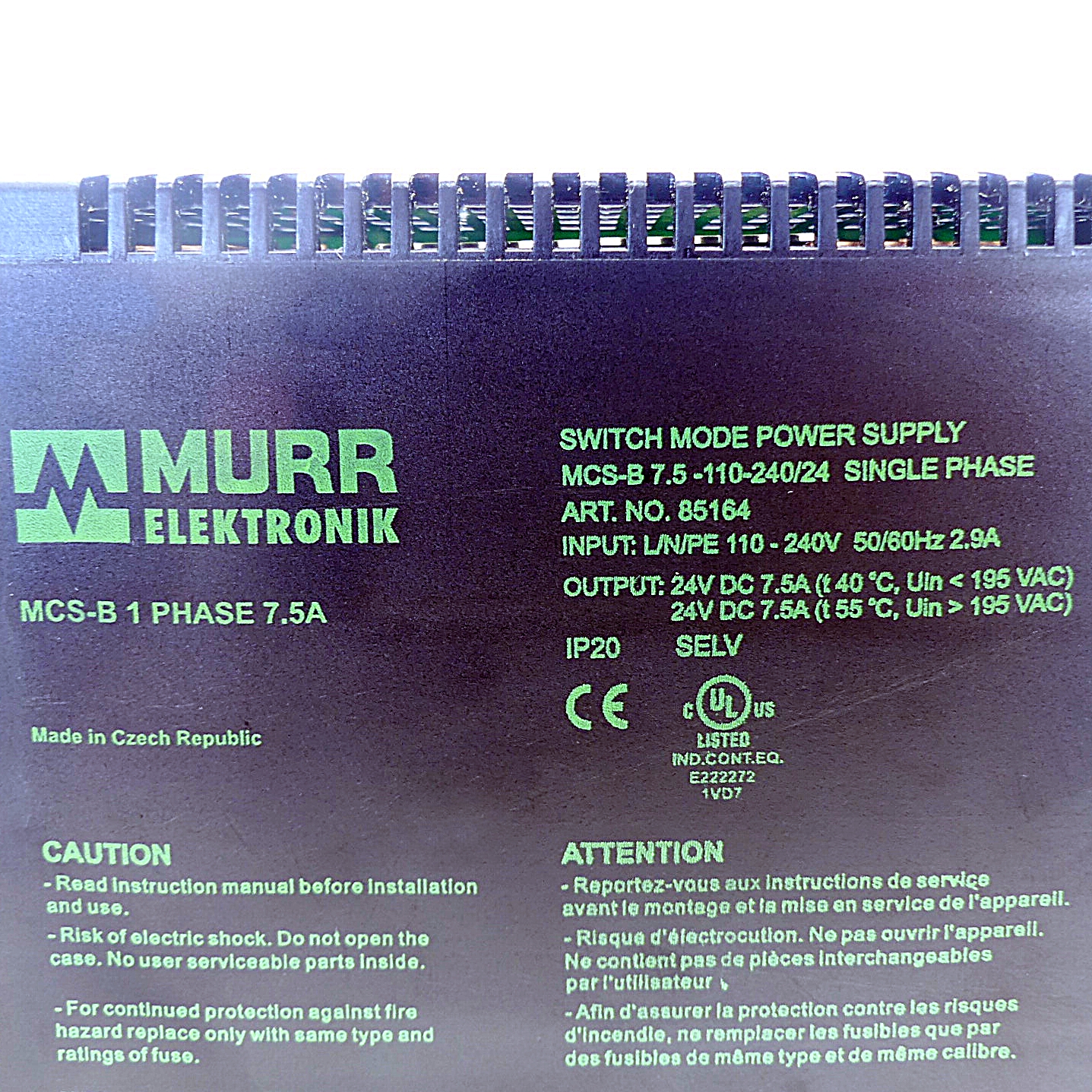 MCS-B Switching power supply 1-phase 