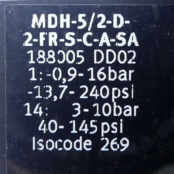 Magnetventil MDH-5/2-D-2-FR-S-C-A-SA 