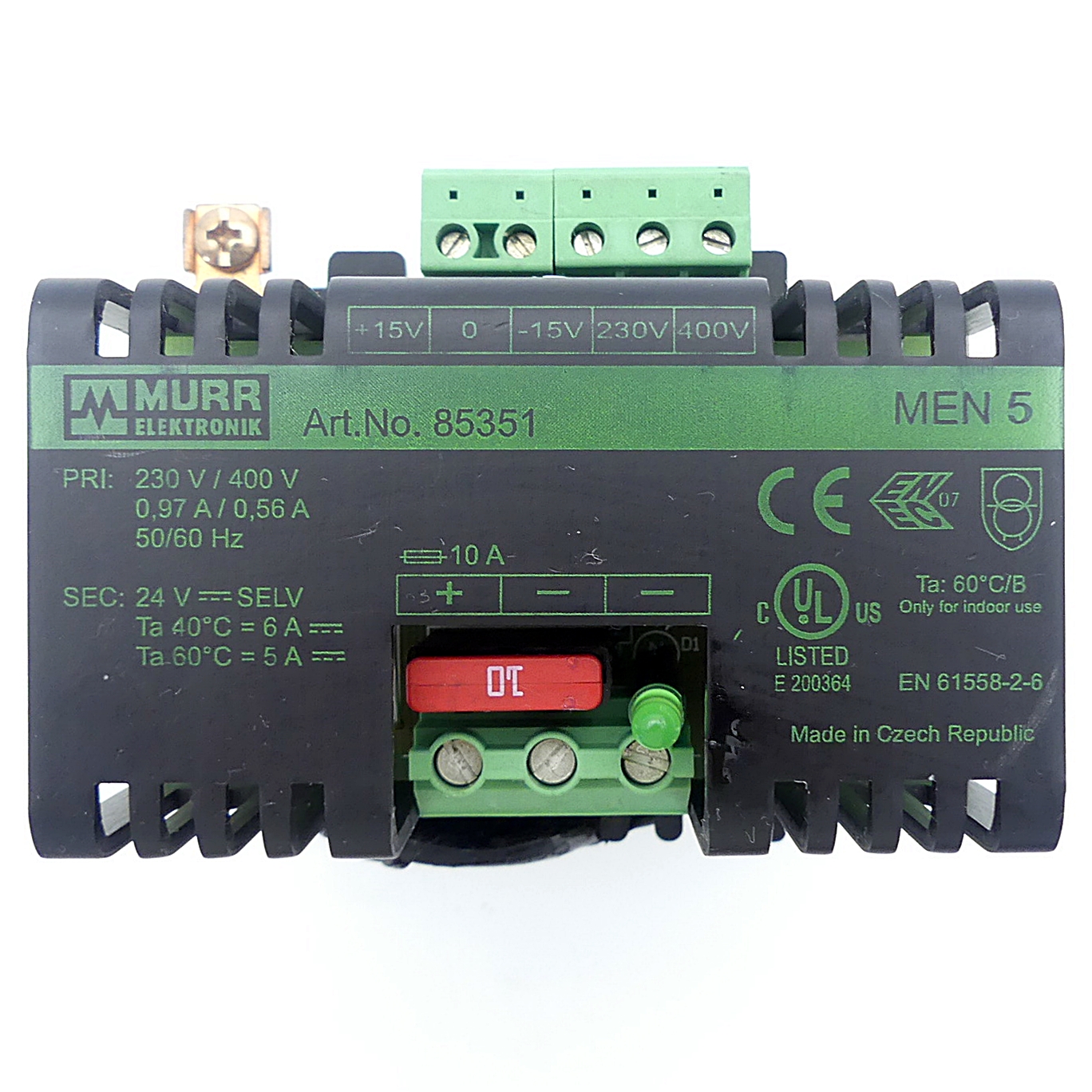 MEN transformer power supply 