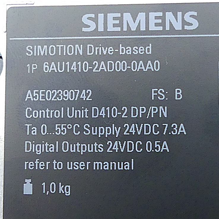 Control unit D410-2DP/PN 