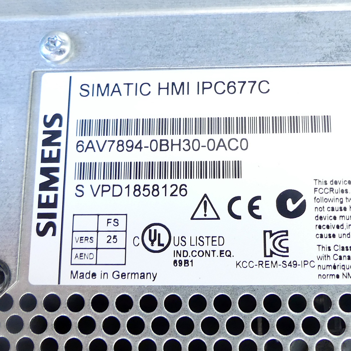 SIMATIC HML IPC677C 