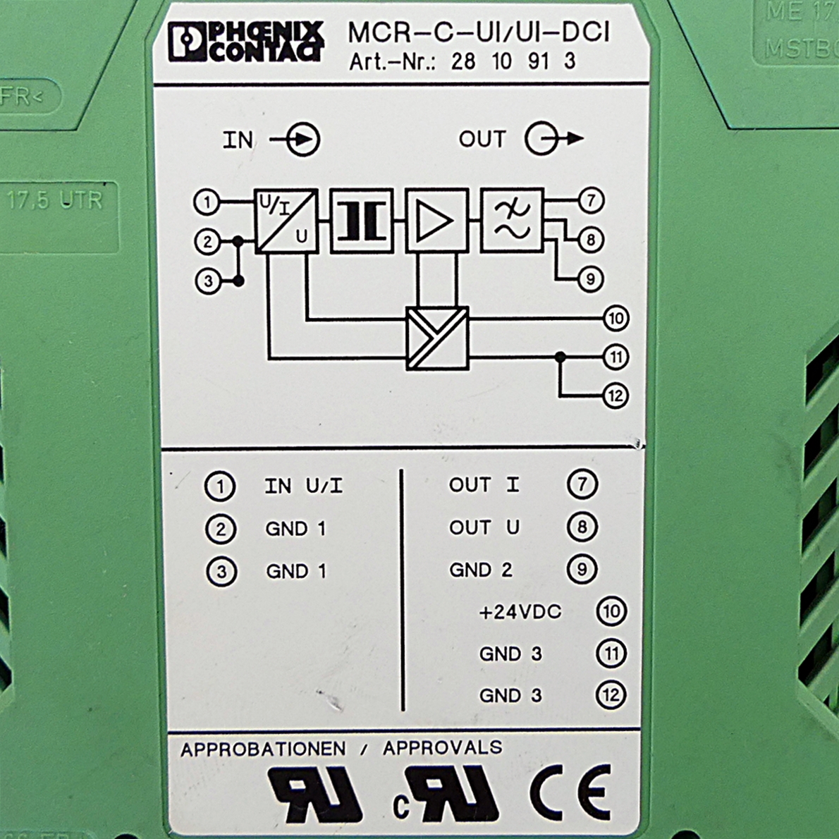 isolating amplifier MCR-C-UI/UI-DCI 