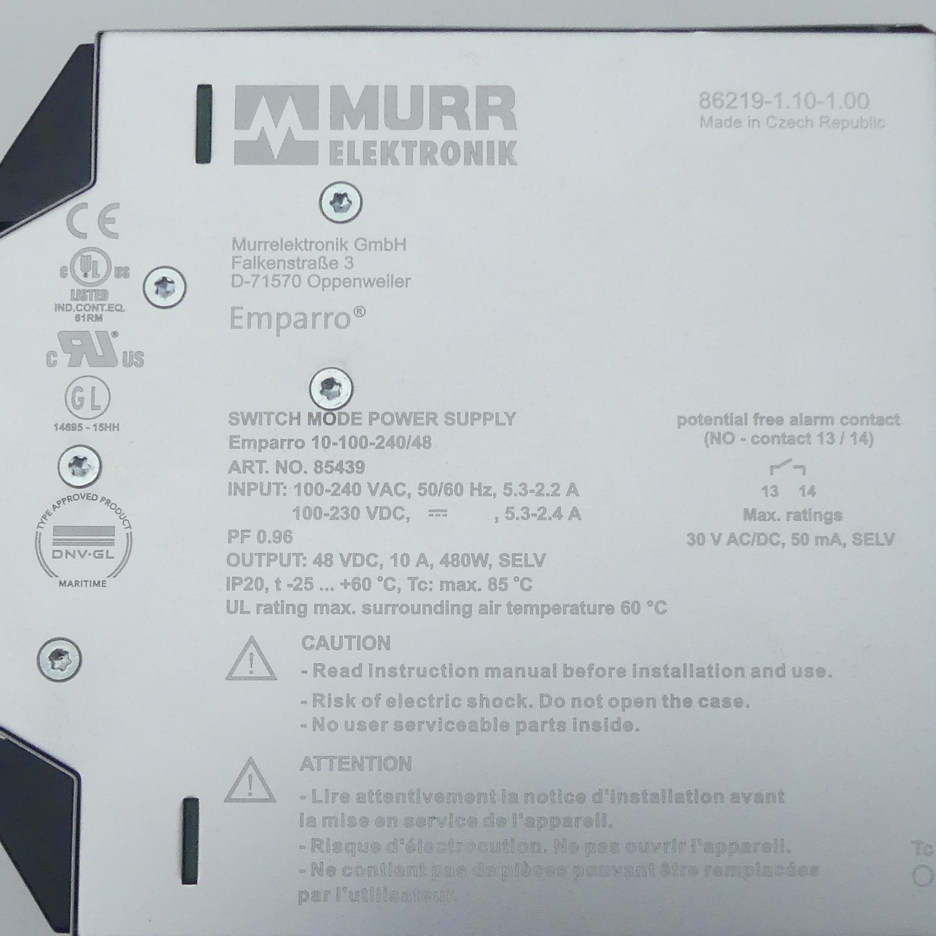 EMPARRO POWER SUPPLY 1-PHASE 