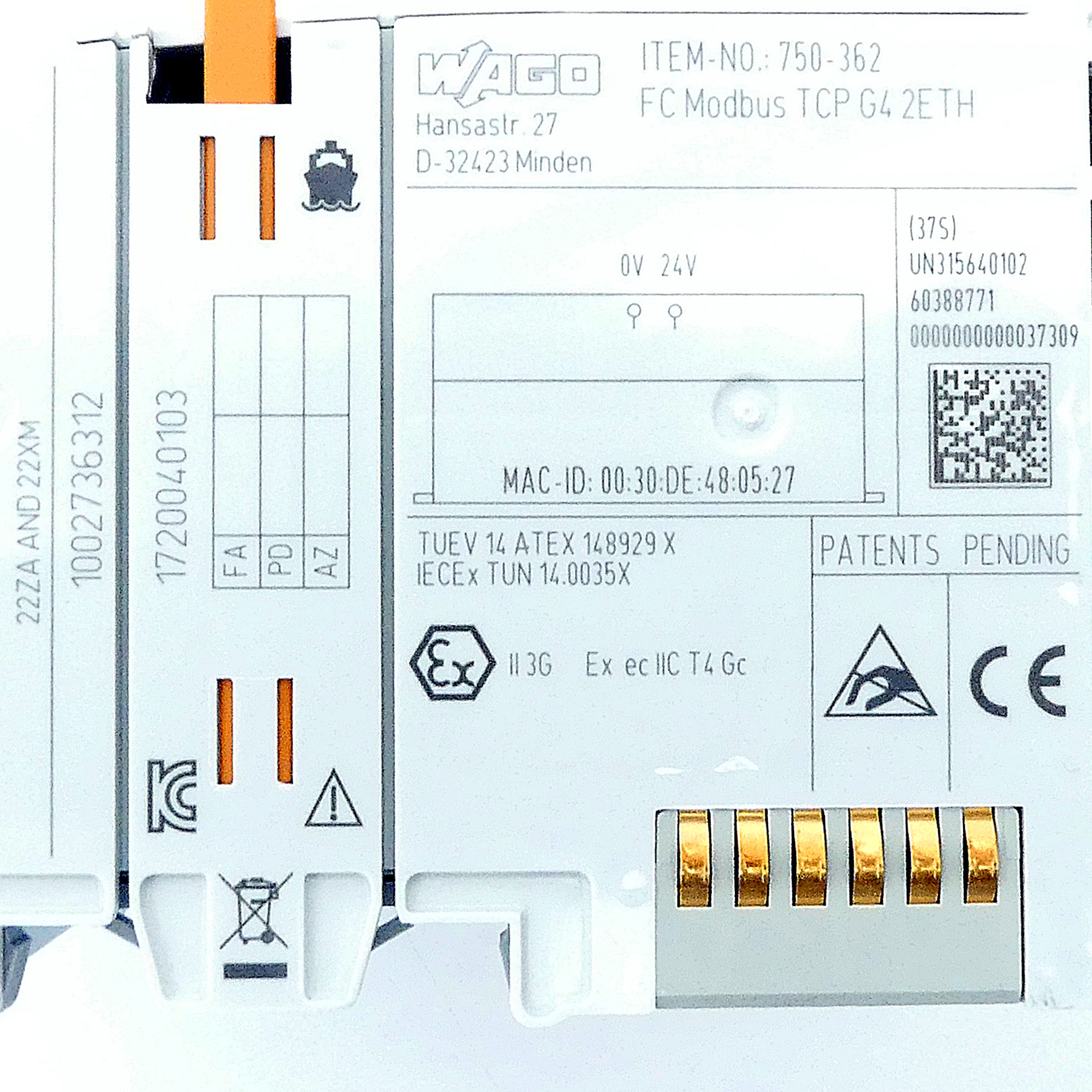 Feldbuskoppler Modbus 