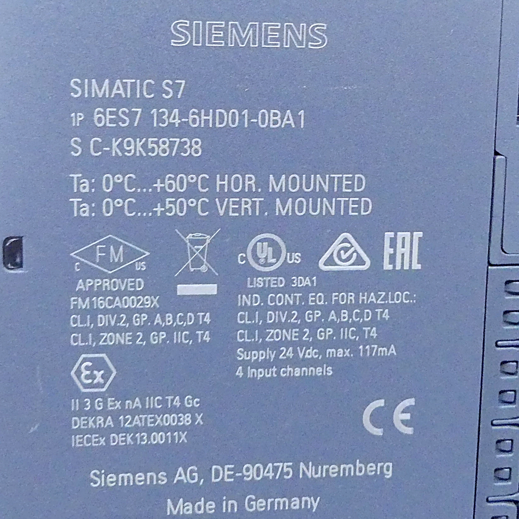 Analog input Modul 