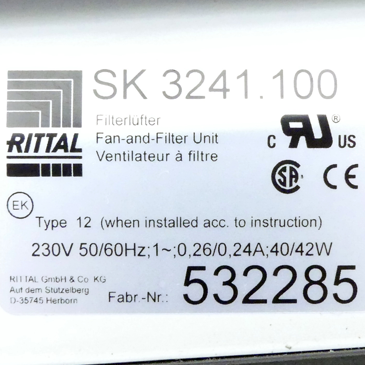 TopTherm fan-and-filter unit 