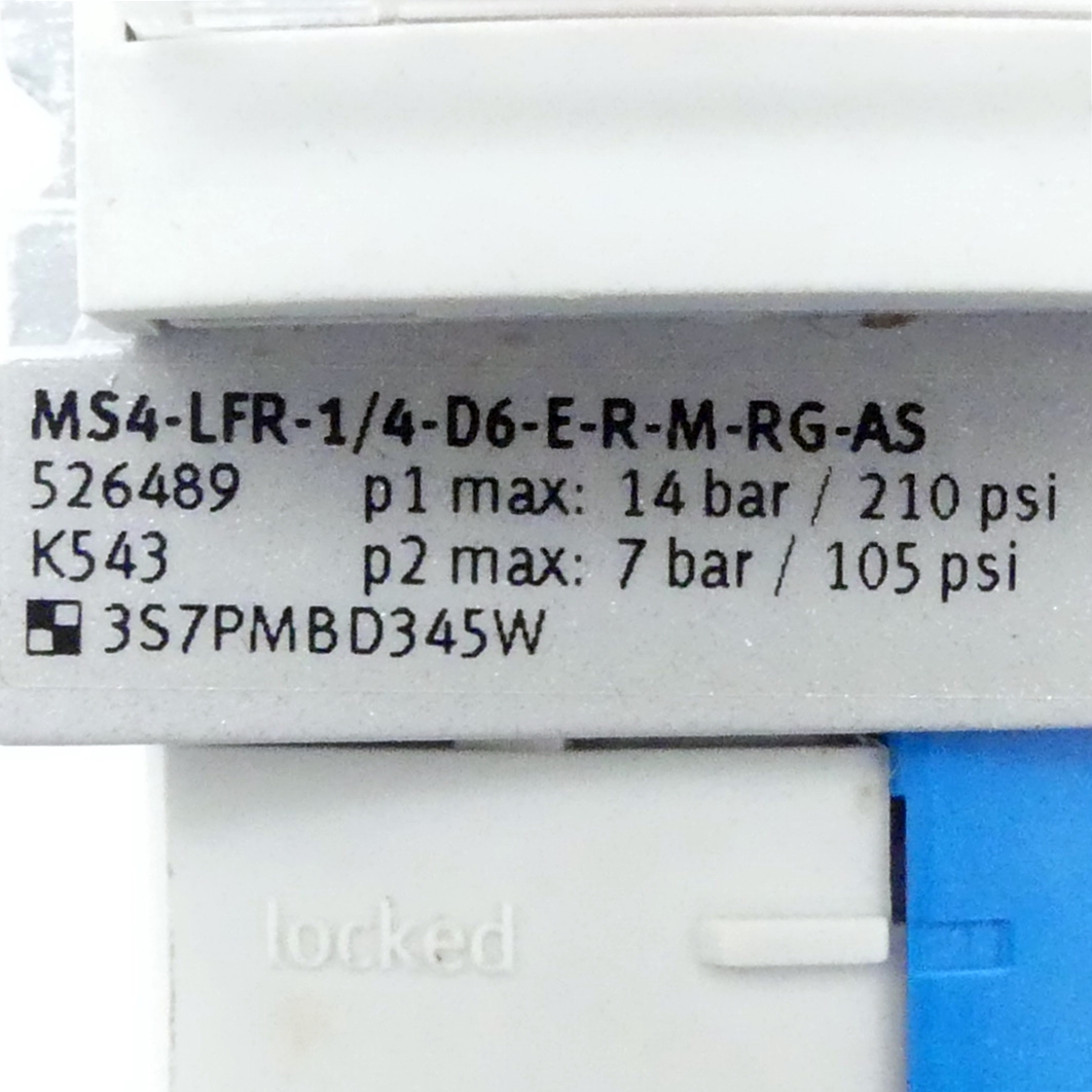 Filter regulator MS4-LFR-1/4-D6-E-R-M-RG-AS 