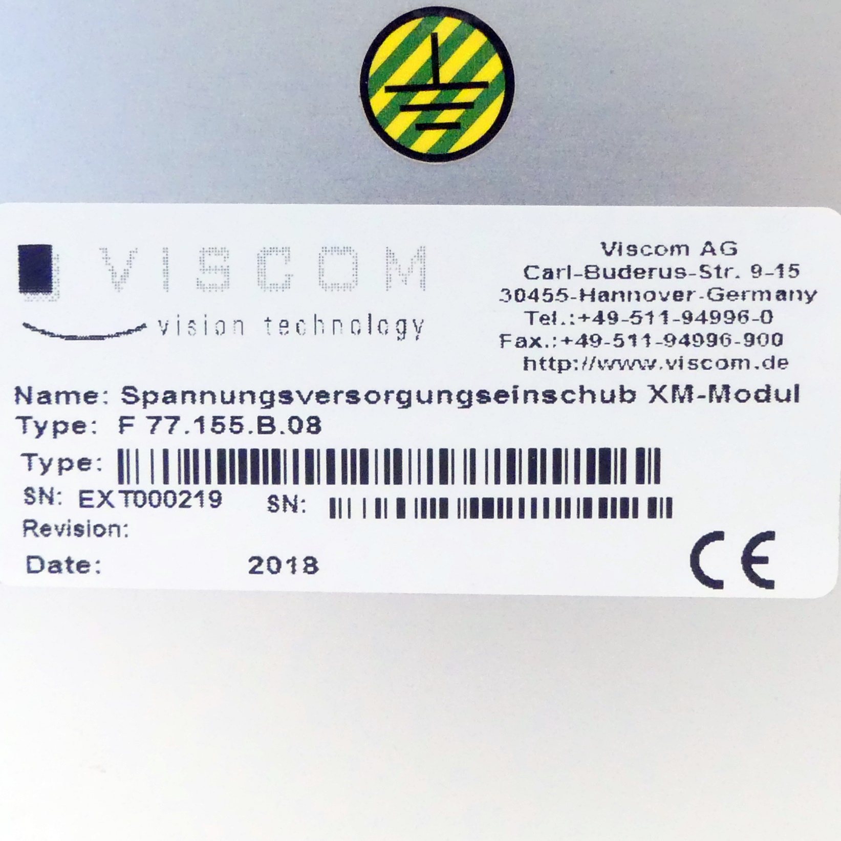 Power supply slot XM-Modul 